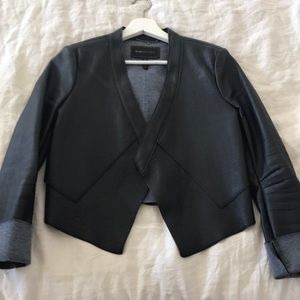 Bcbg leather jacket xs